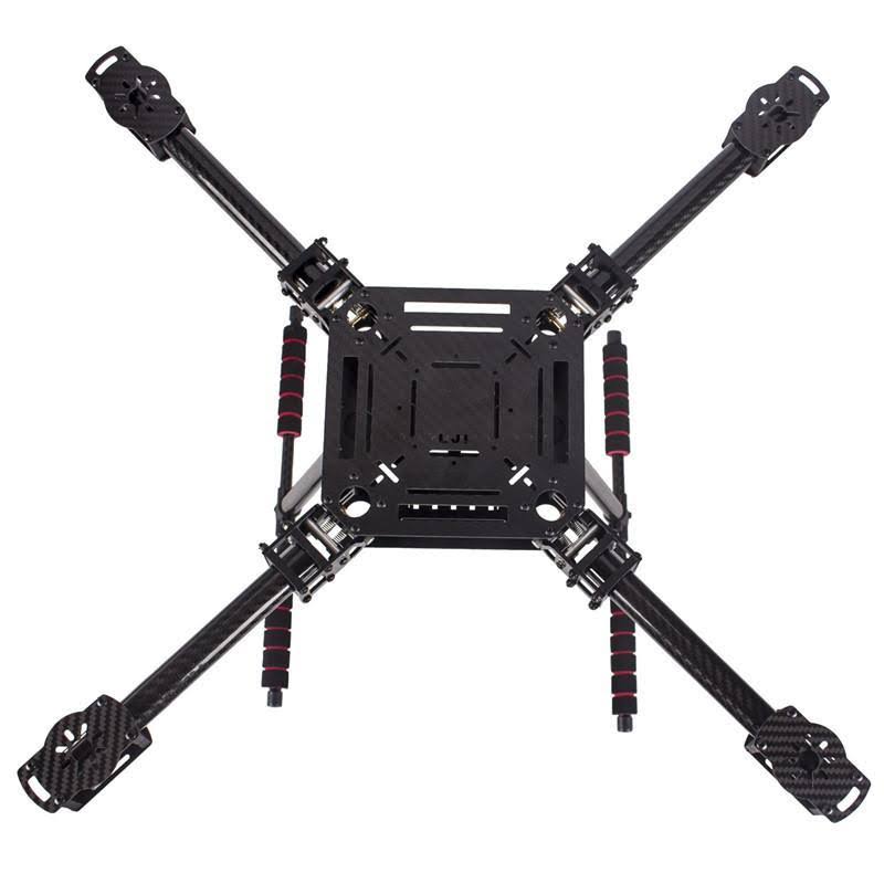 550mm Wheelbase Carbon Fiber Folding RC FPV Frame Kit with Landing Skid L722163