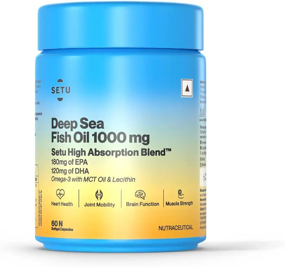 Omega-3 Fish Oil 60 Softgel Capsules 1000 mg M569