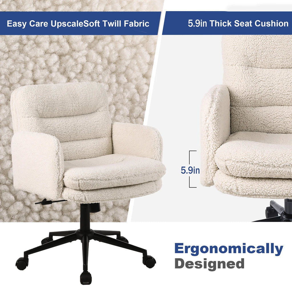 Adjustable Home Office Chair with Wheels L3634