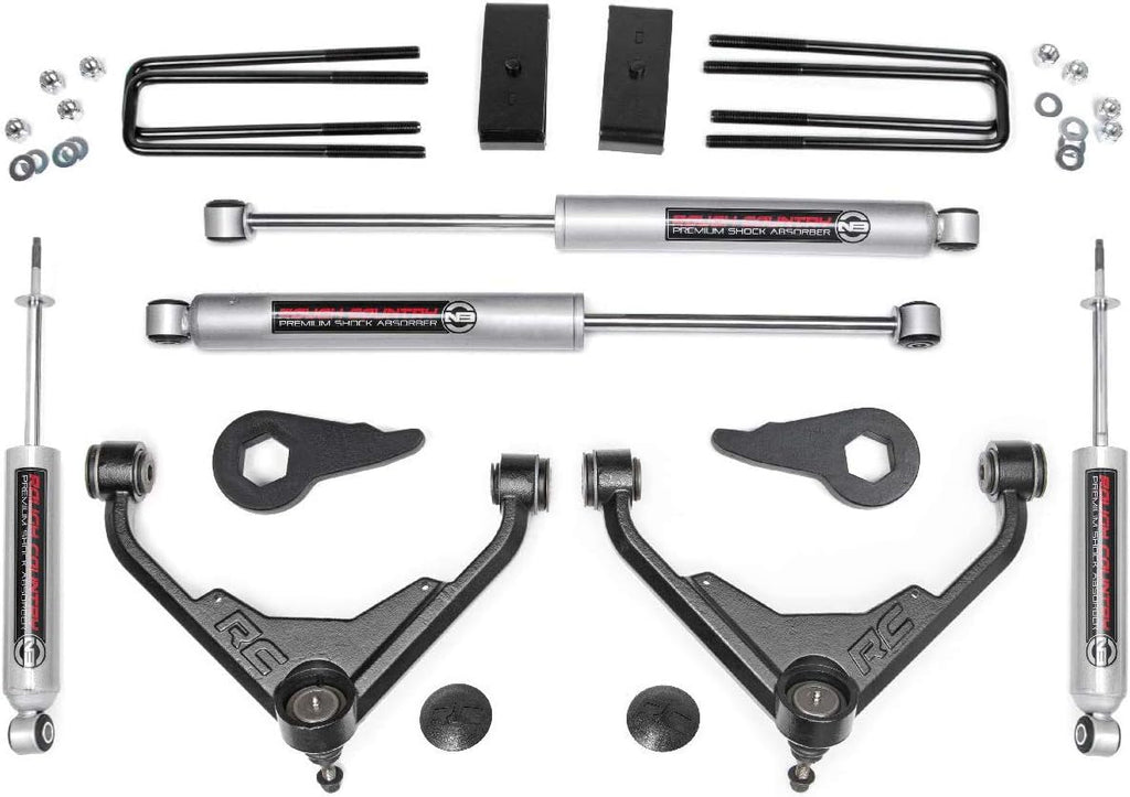 3" Lift Kit for Chevy Silverado Suburban GMC Sierra Yukon XL 2500/3500HD with N3 Shocks U923943
