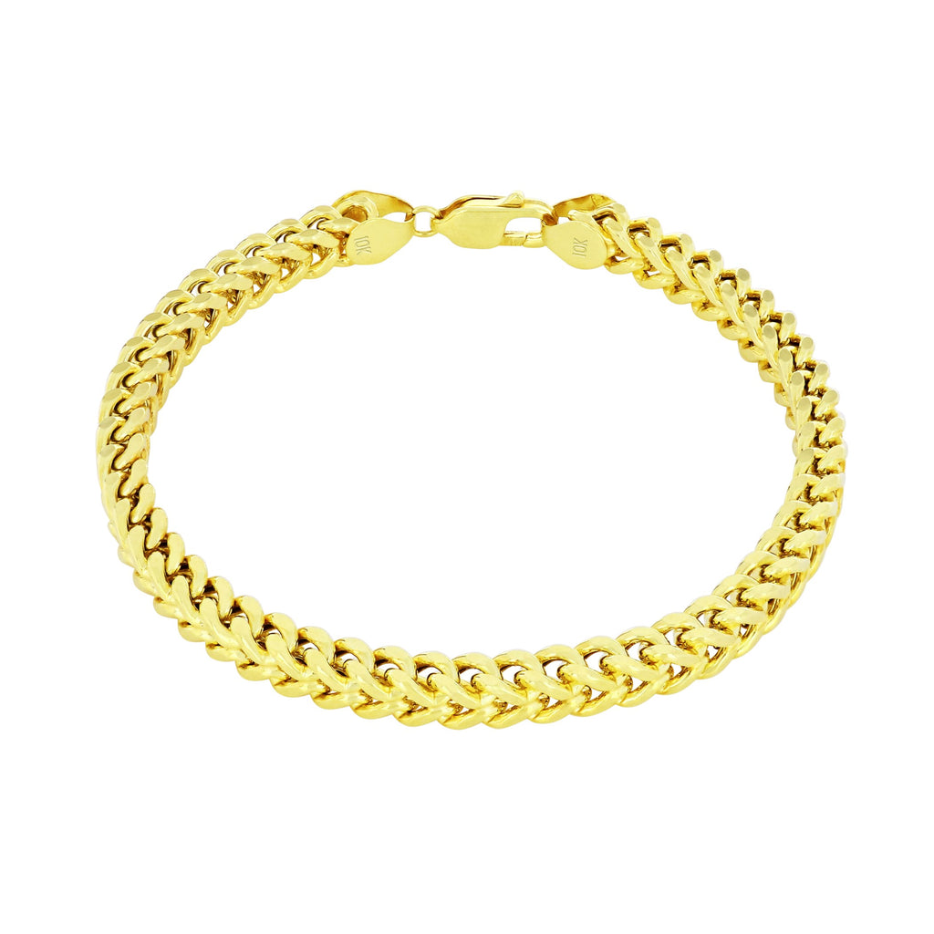 10k Yellow Gold 5mm Franco Chain Bracelet O49803
