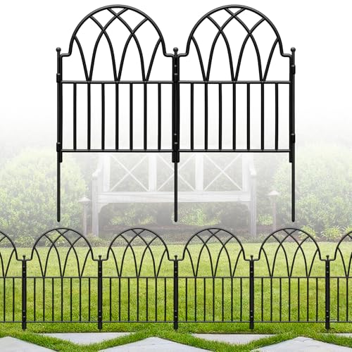 Arched Metal Fence Panel 24 in x 10.17ft No Dig Animal Barrier U838