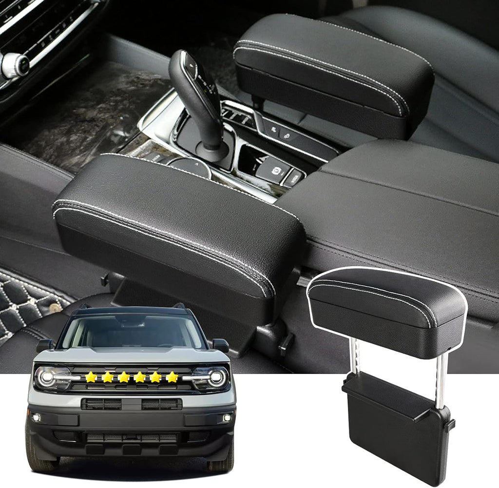 Armrest Extender Support Pad for Cars (White) Pack of 2 B12361