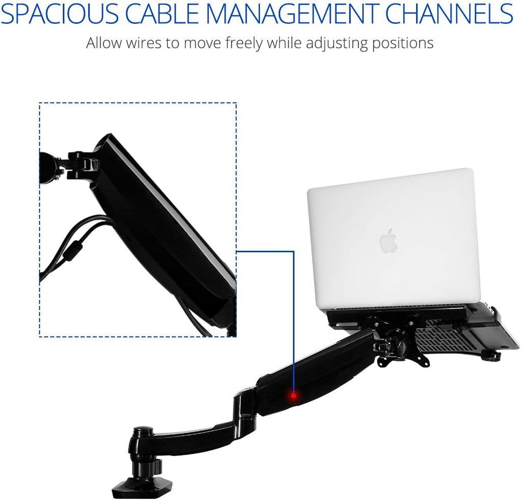 2 in 1 Desk Laptop Monitor Mounts J806