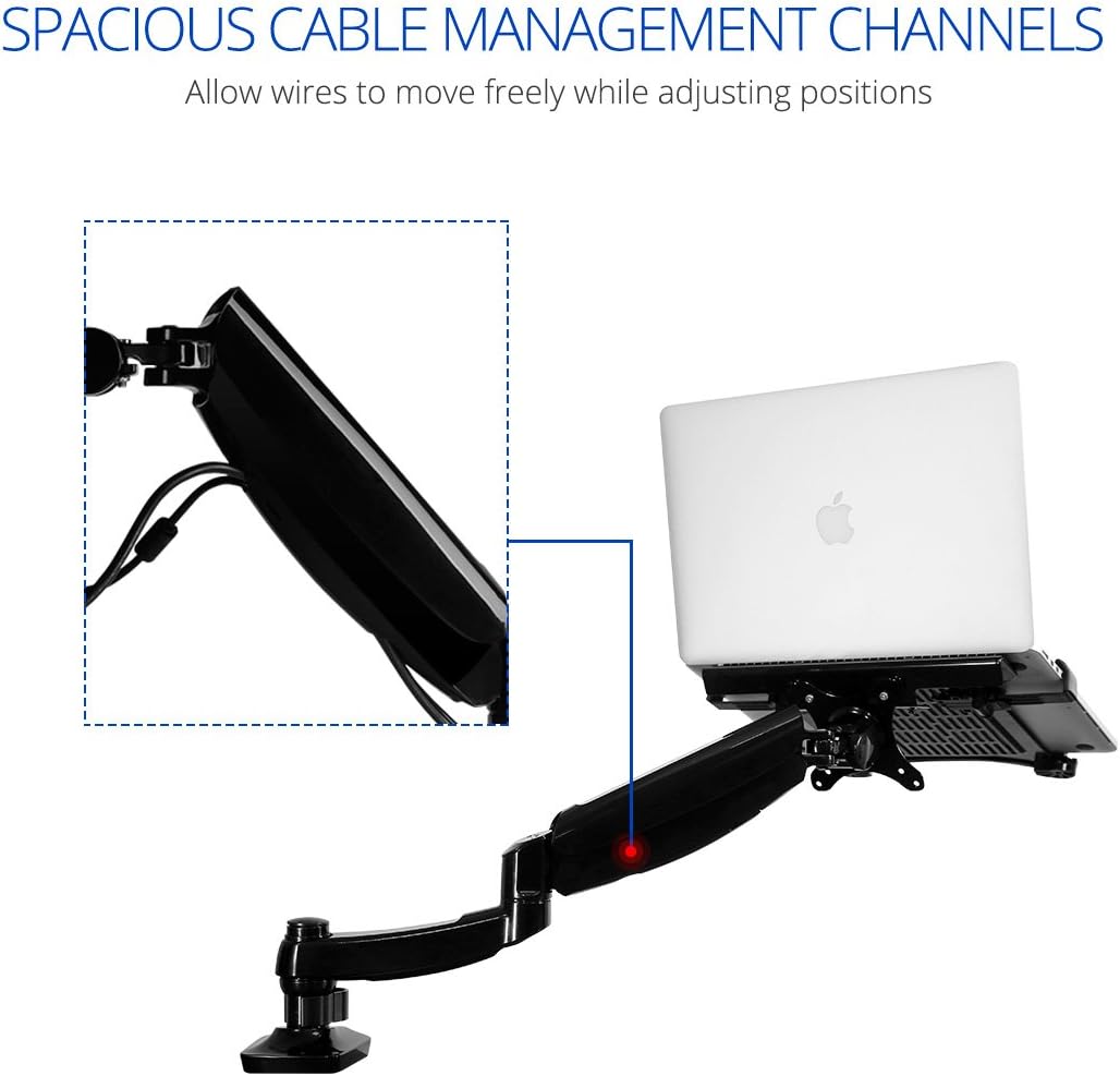 2 in 1 Desk Laptop Monitor Mounts J806