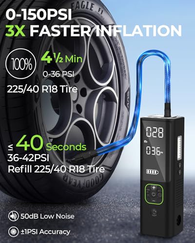 Portable Tire Inflator Air Compressor C614821