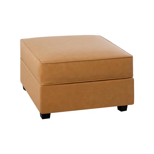 Caramel Square Ottoman Storage Footrest B6333