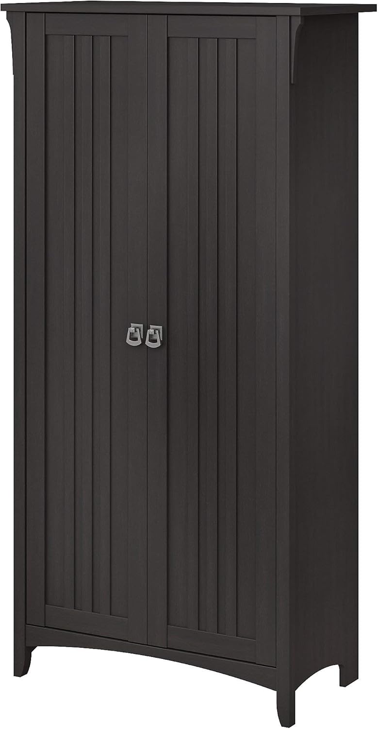 Cape Cod Gray Kitchen Pantry Cabinet with Doors T457760