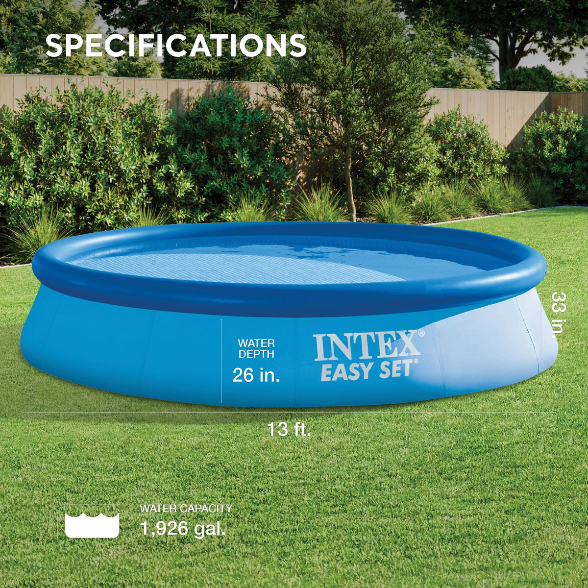 Easy Set Pool with Filter 13 Feet x 33 Inches B384308