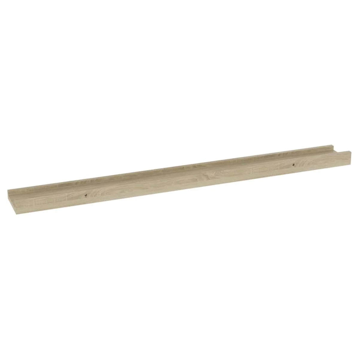 2 Piece MDF Floating Shelves Sonoma Oak 31.5 x 3.5 x 1.2 Inches M261624