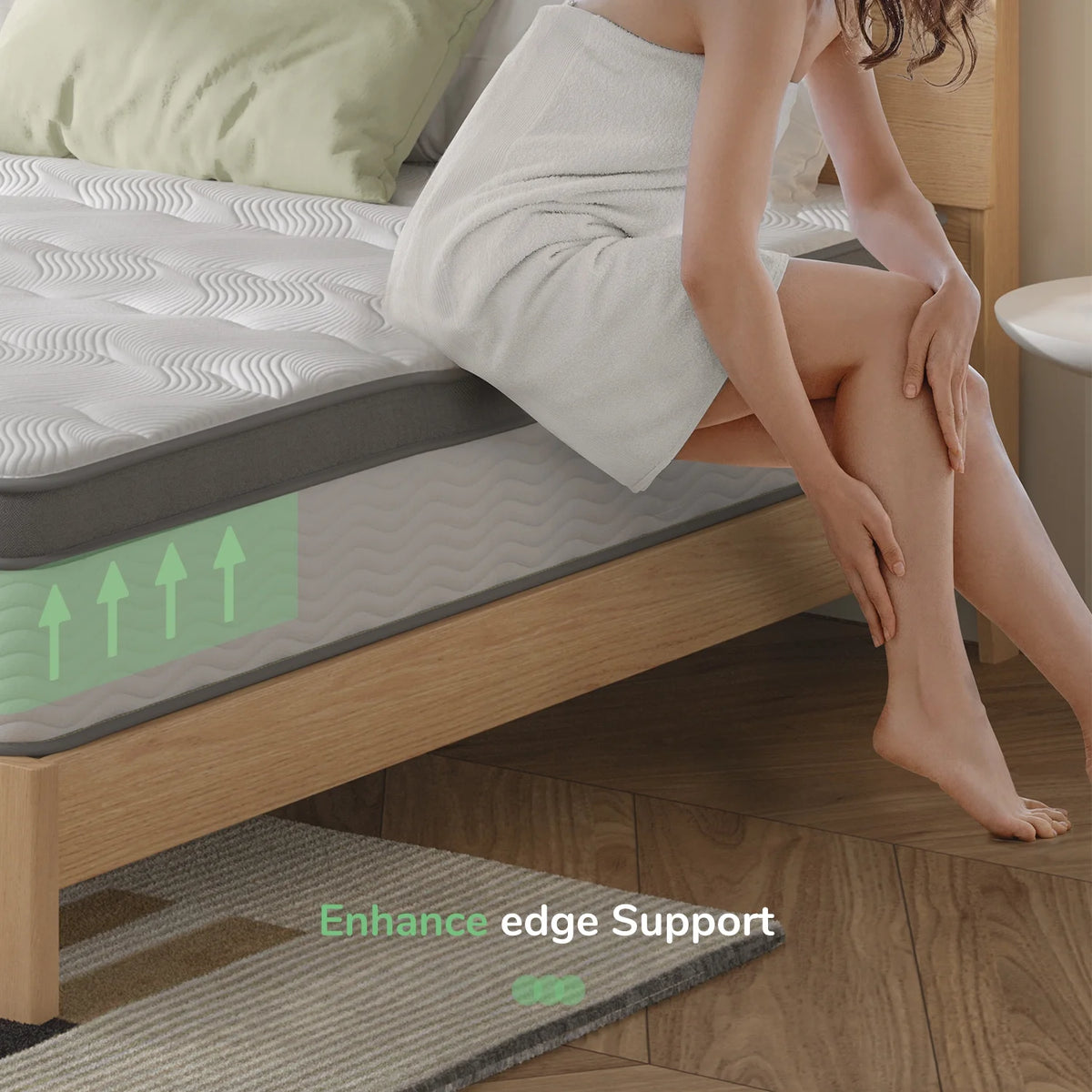 10 Memory Foam Pocket Spring Hybrid Mattress J317601