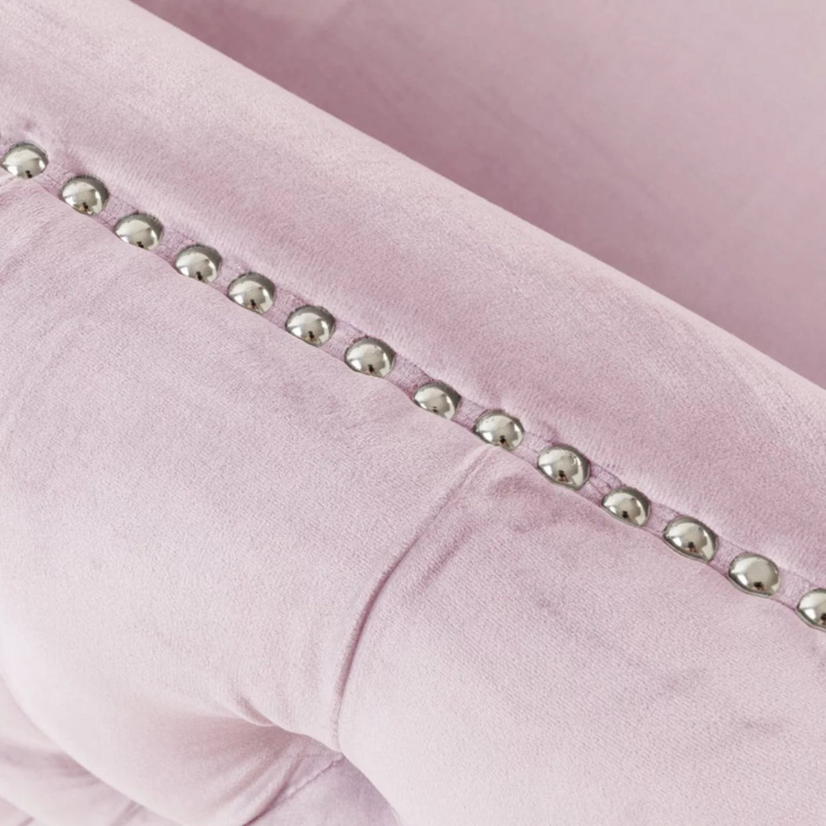 Pink Velvet Button Tufted Sofa X274