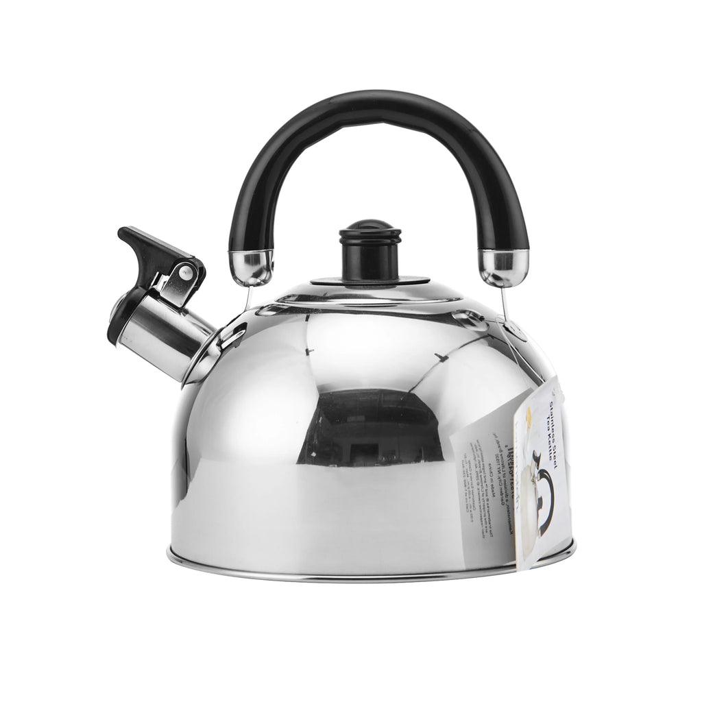 2.3-liter Polished Stainless Steel Whistling Teakettle B441