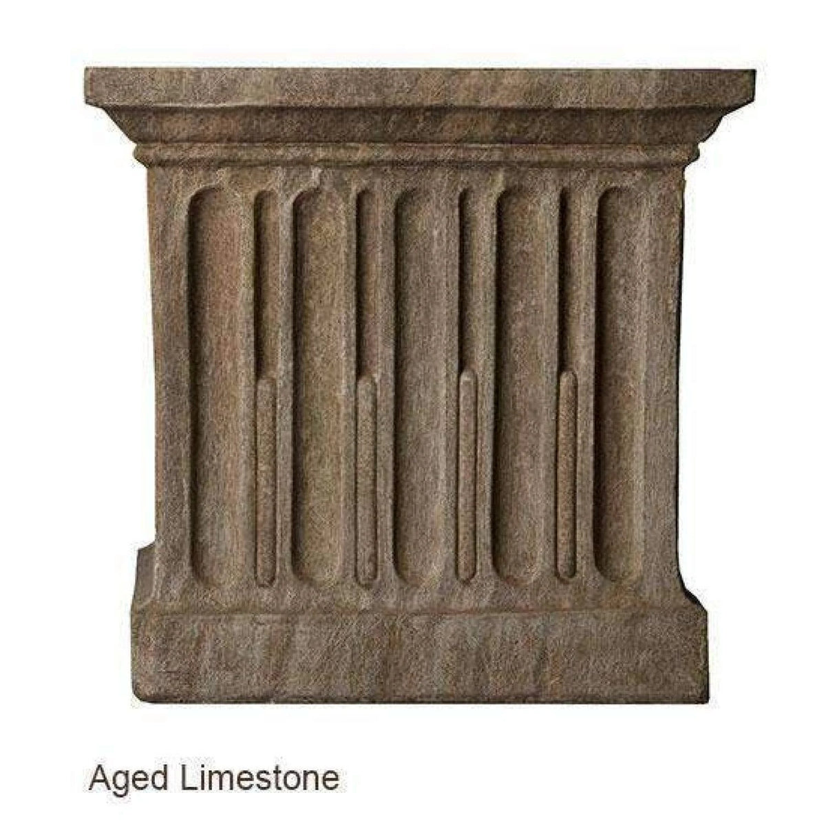 Aged Limestone Fluted Urn W873