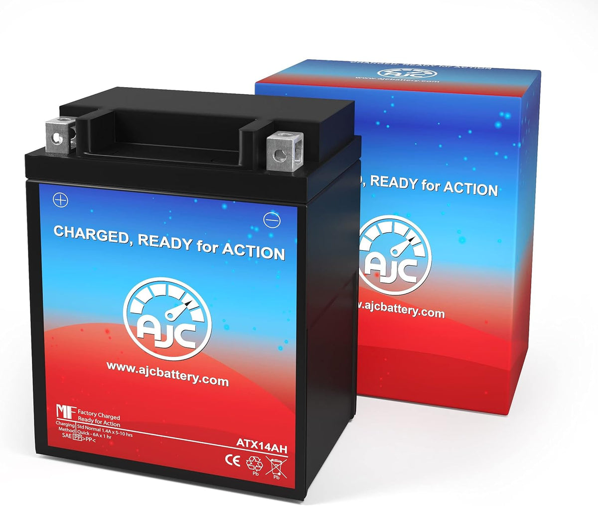 Replacement Battery Pack of 2 for Polaris Trail Boss 330 ATV (2003-2013) K8615
