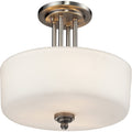 Brushed Nickel Semi-Flush Mount Light E924896