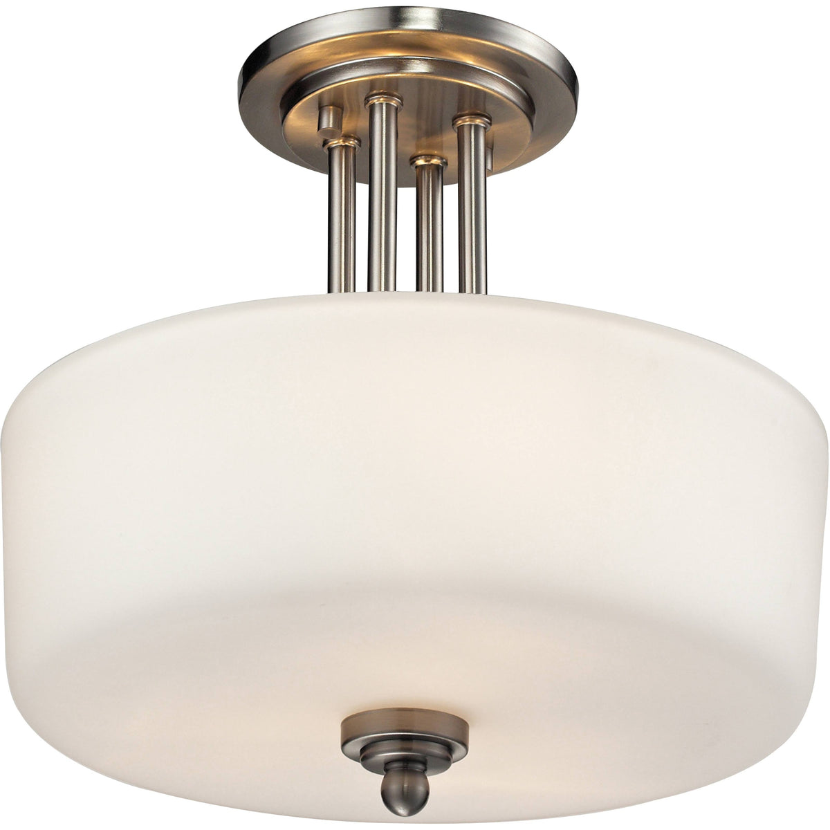 Brushed Nickel Semi-Flush Mount Light E924896