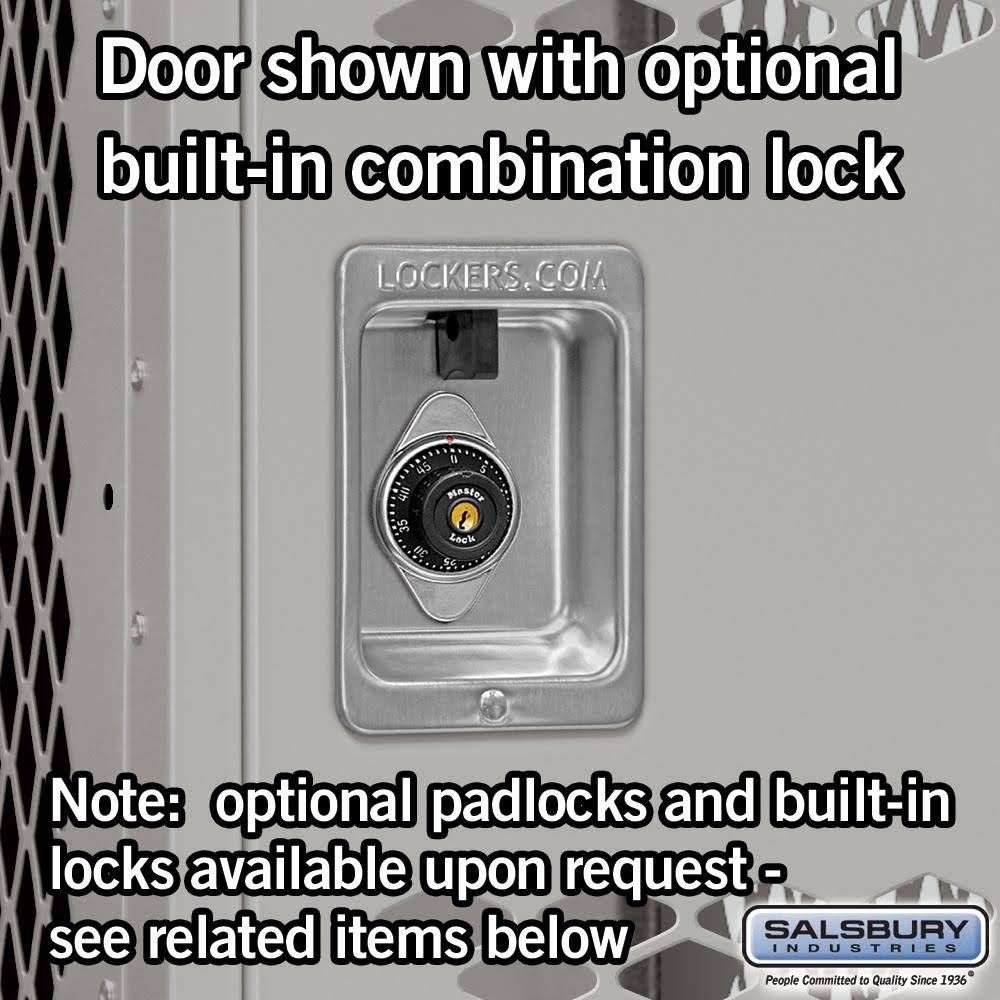 12x22 Wide Double Tier Vented Metal Locker E852418