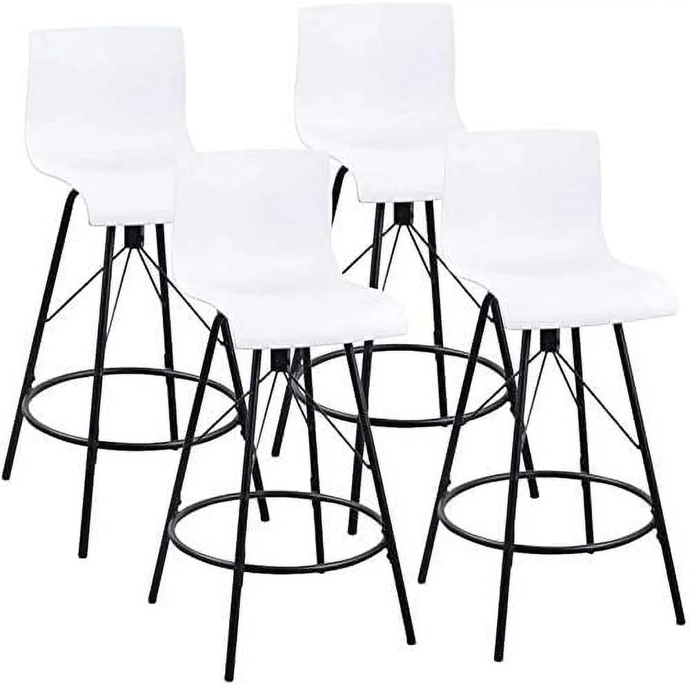 26" White Swivel Bar Stools Set of 4 B452