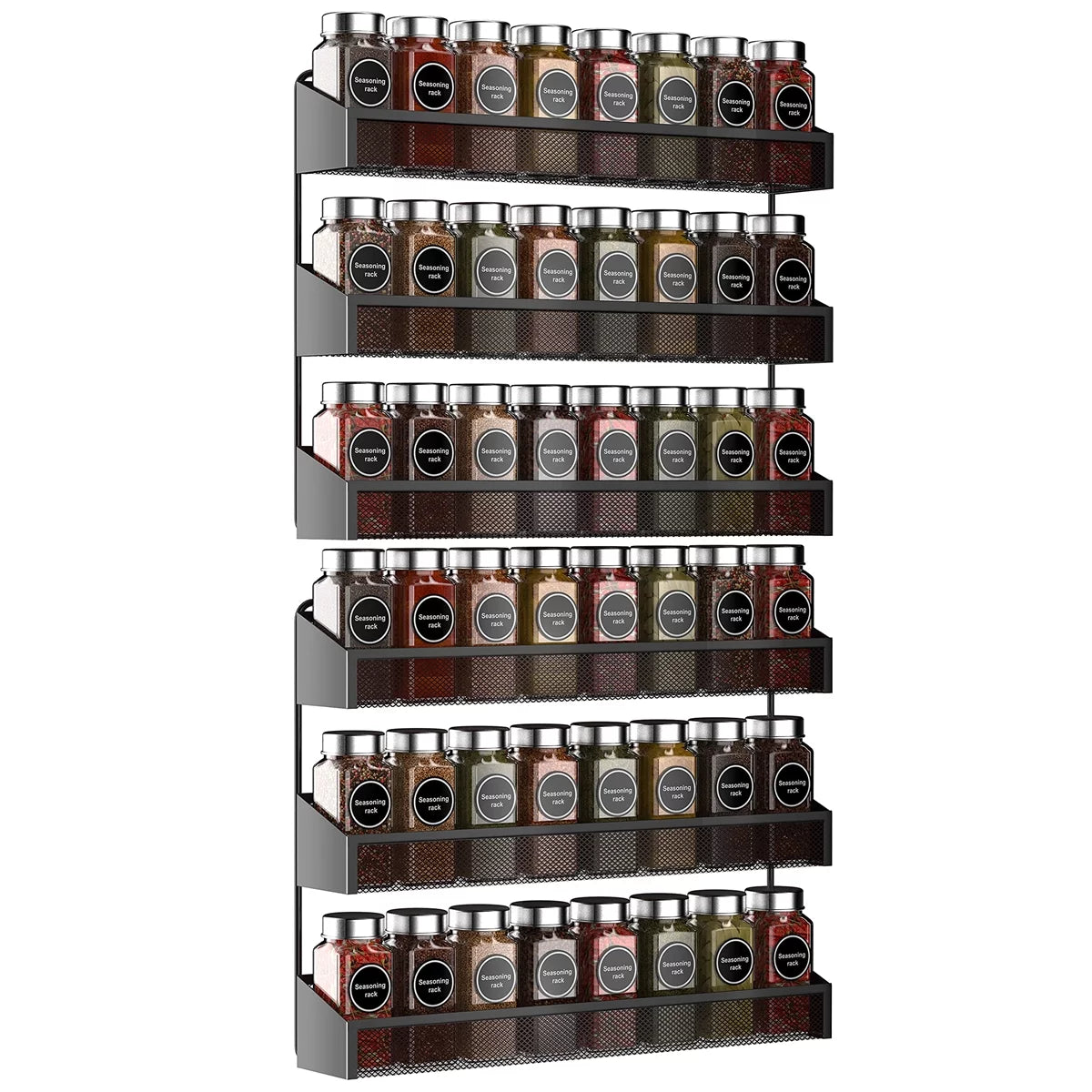 2 Pack 3 Tier Black Spice Rack Organizer V587550