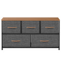 Dark Gray 5 Drawer Dresser O302332