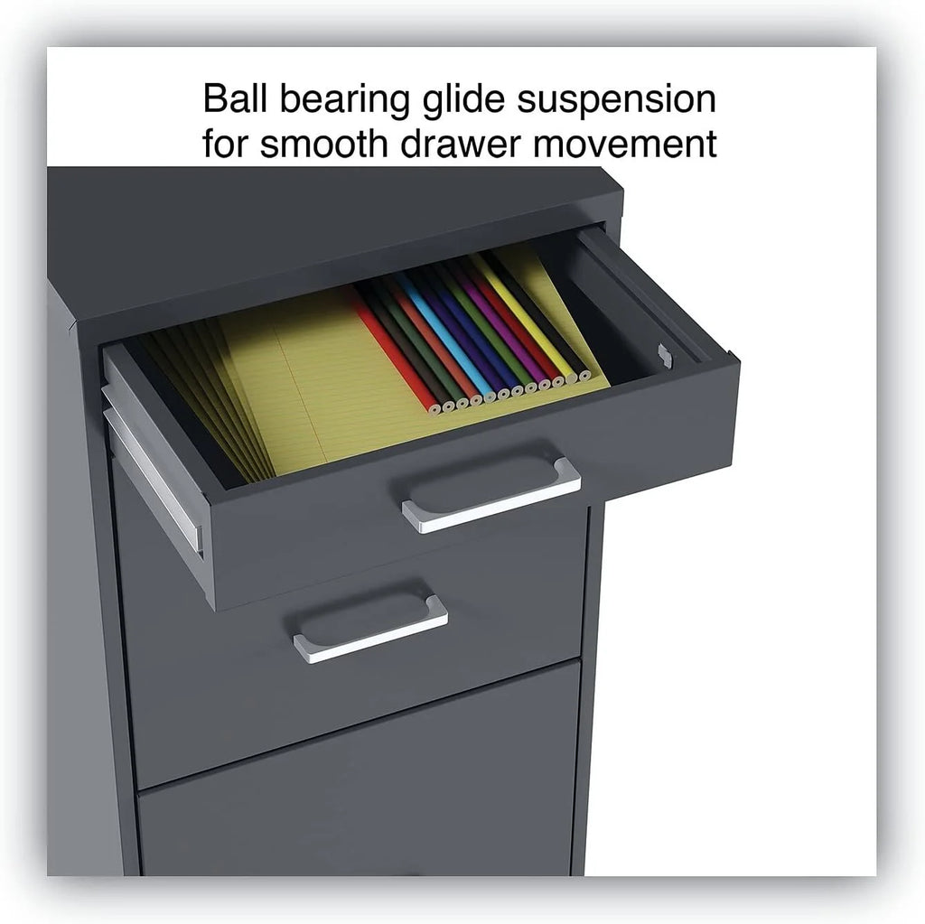 Charcoal 3-Drawer Vertical File Cabinet H1317