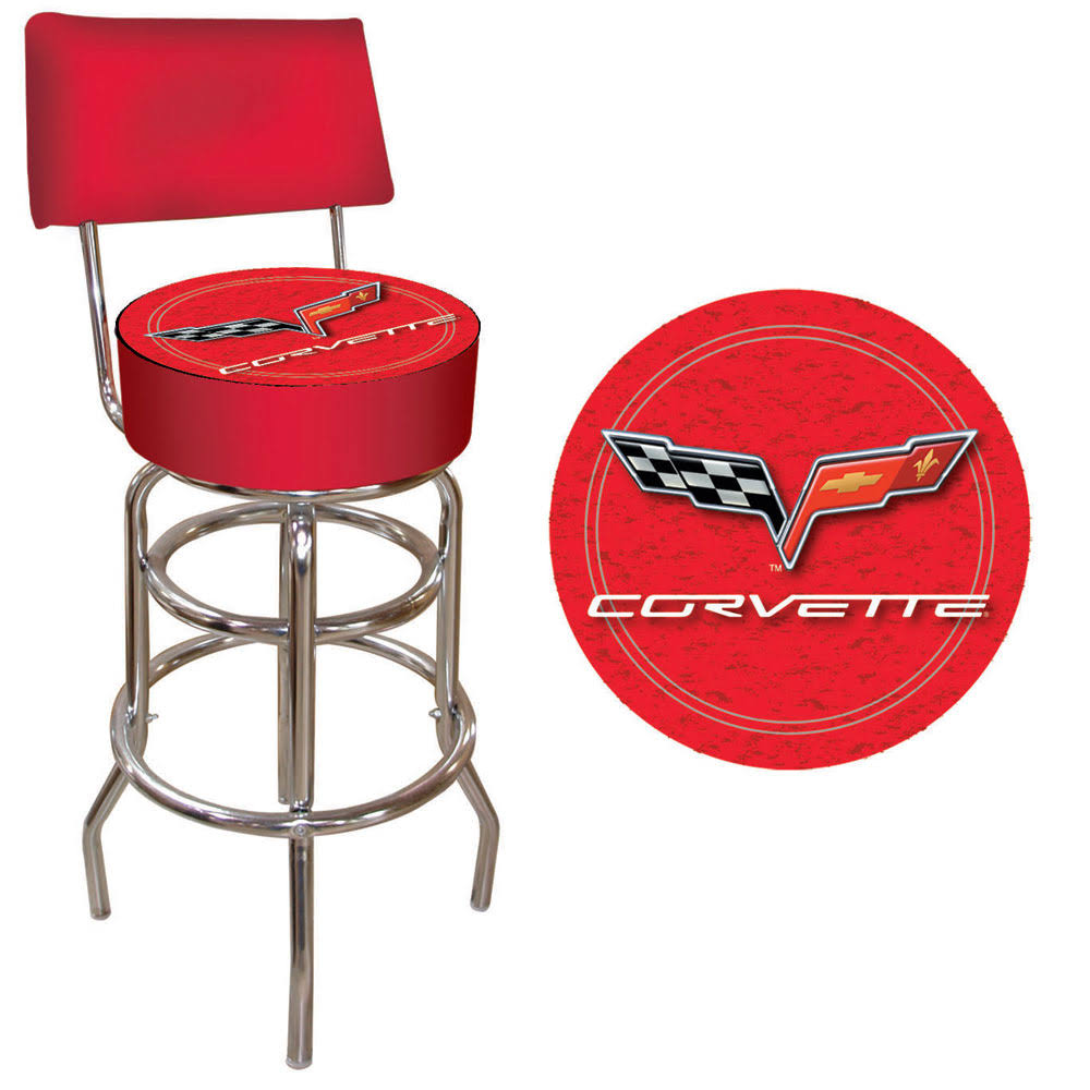 Padded Bar Stool - Red G189