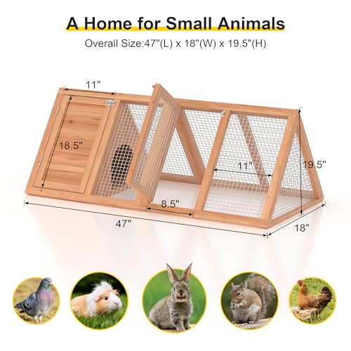 Wooden Chicken Coop with Ventilating Wire I327