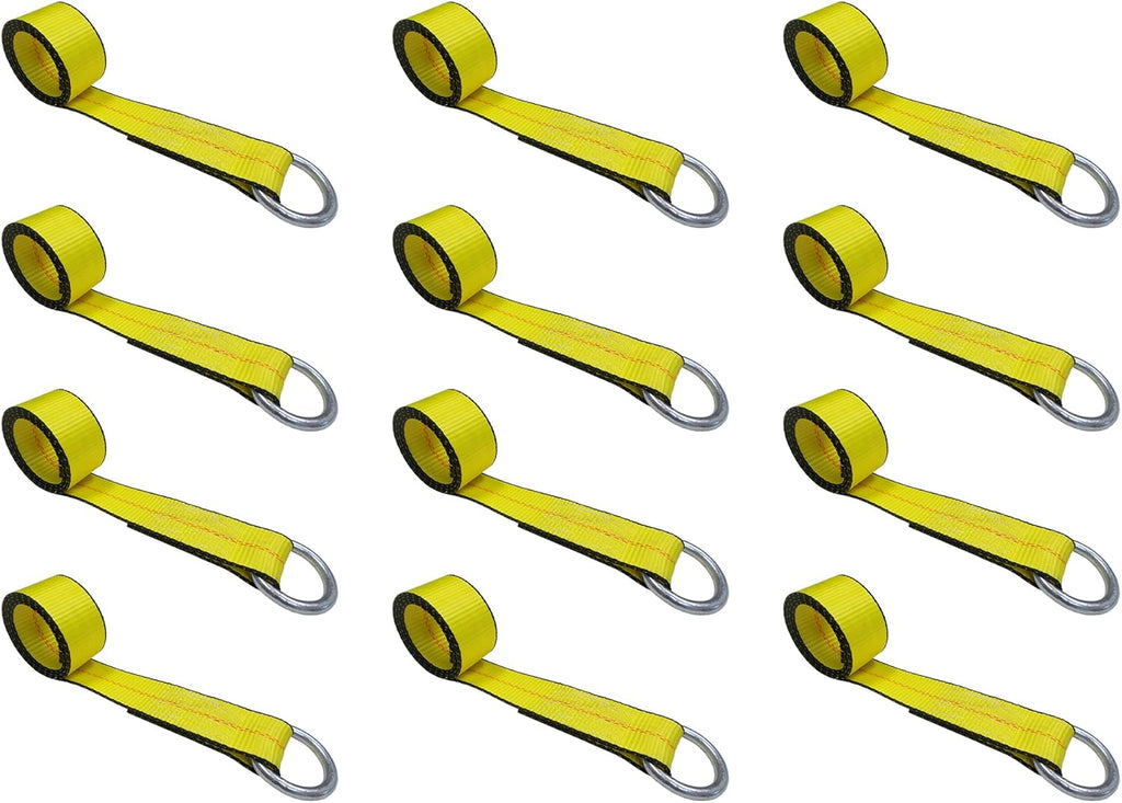 2 in x 10’ Blue 8-Pack O-Ring Trailer Tie Down Lasso Strap S7020