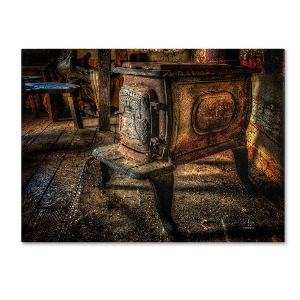 Liberty Wood Stove Canvas Art U62217