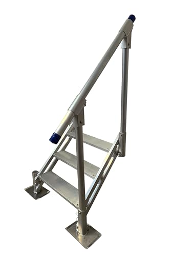 Aluminum Dock Stairs 2 Step with 1 Handrail B157
