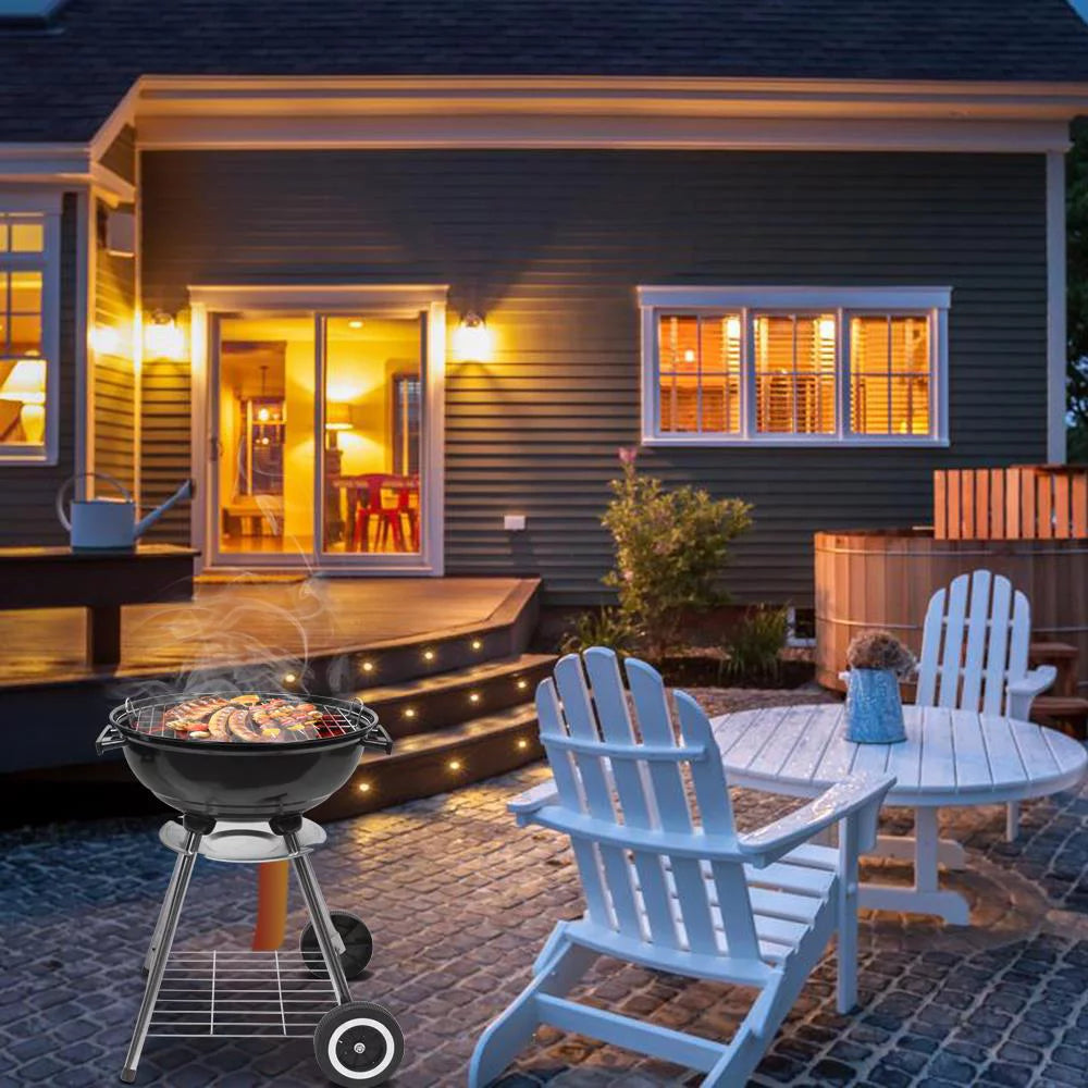 18" Portable Charcoal Grill with Wheels K41460