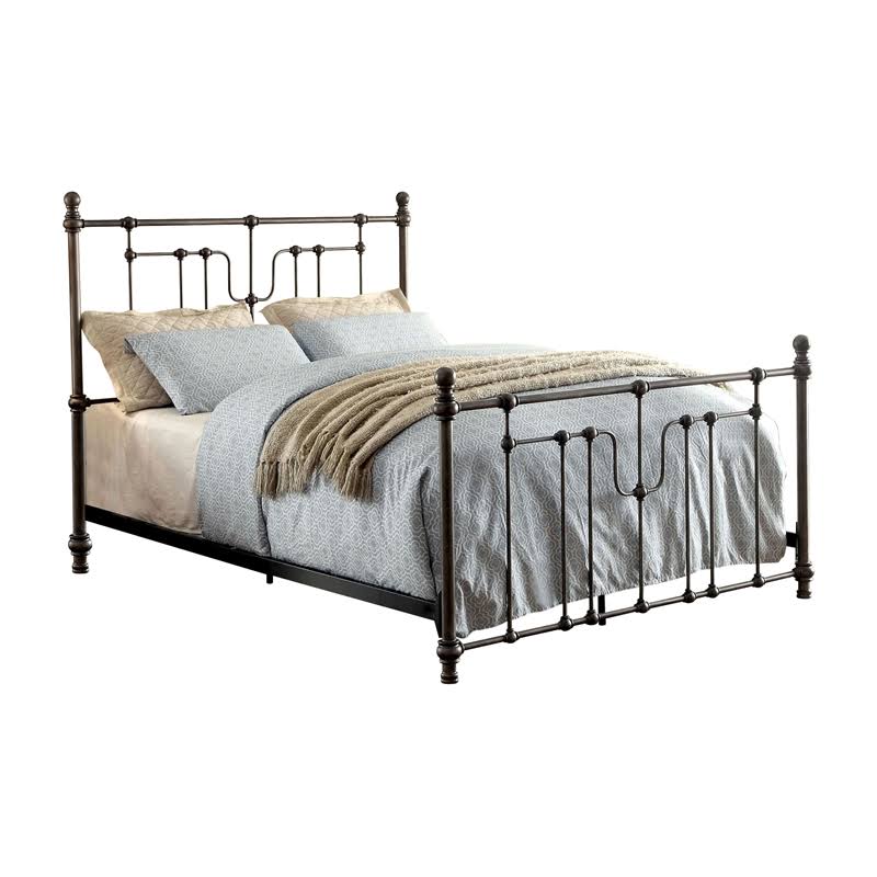 Black Metal Spindle Bed Q2932