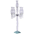 40x22 Tall 5 Arm Crystal Glass Candelabra M947303