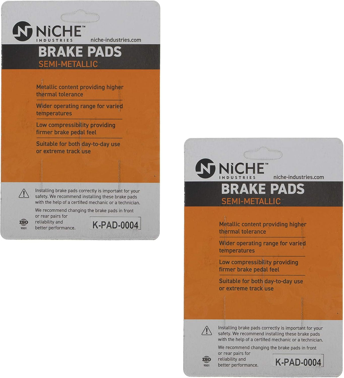 Semi-Metallic Brake Pads Set Pack of 2 H656