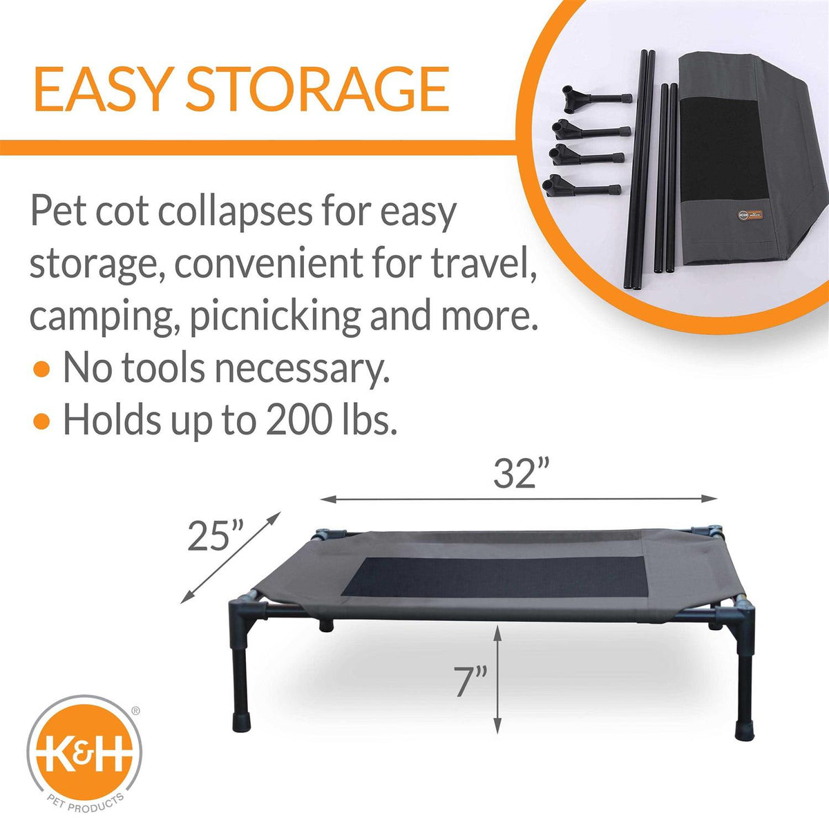 Elevated Pet Bed N704