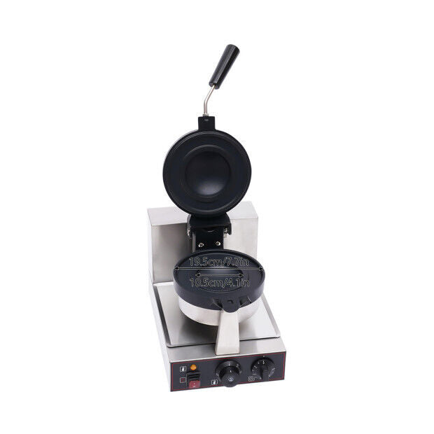 Commercial Electric Nonstick Waffle Maker 1000W Silver and Black J134