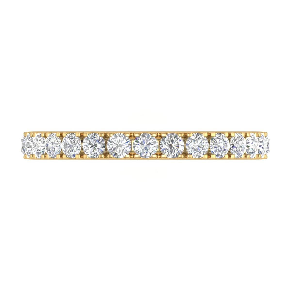 14K Yellow Gold Diamond Wedding Band Ring U98952