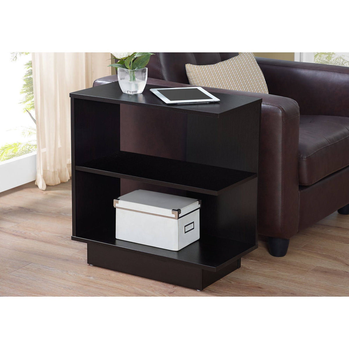 Cappuccino Brown Rectangular Accent Table W166