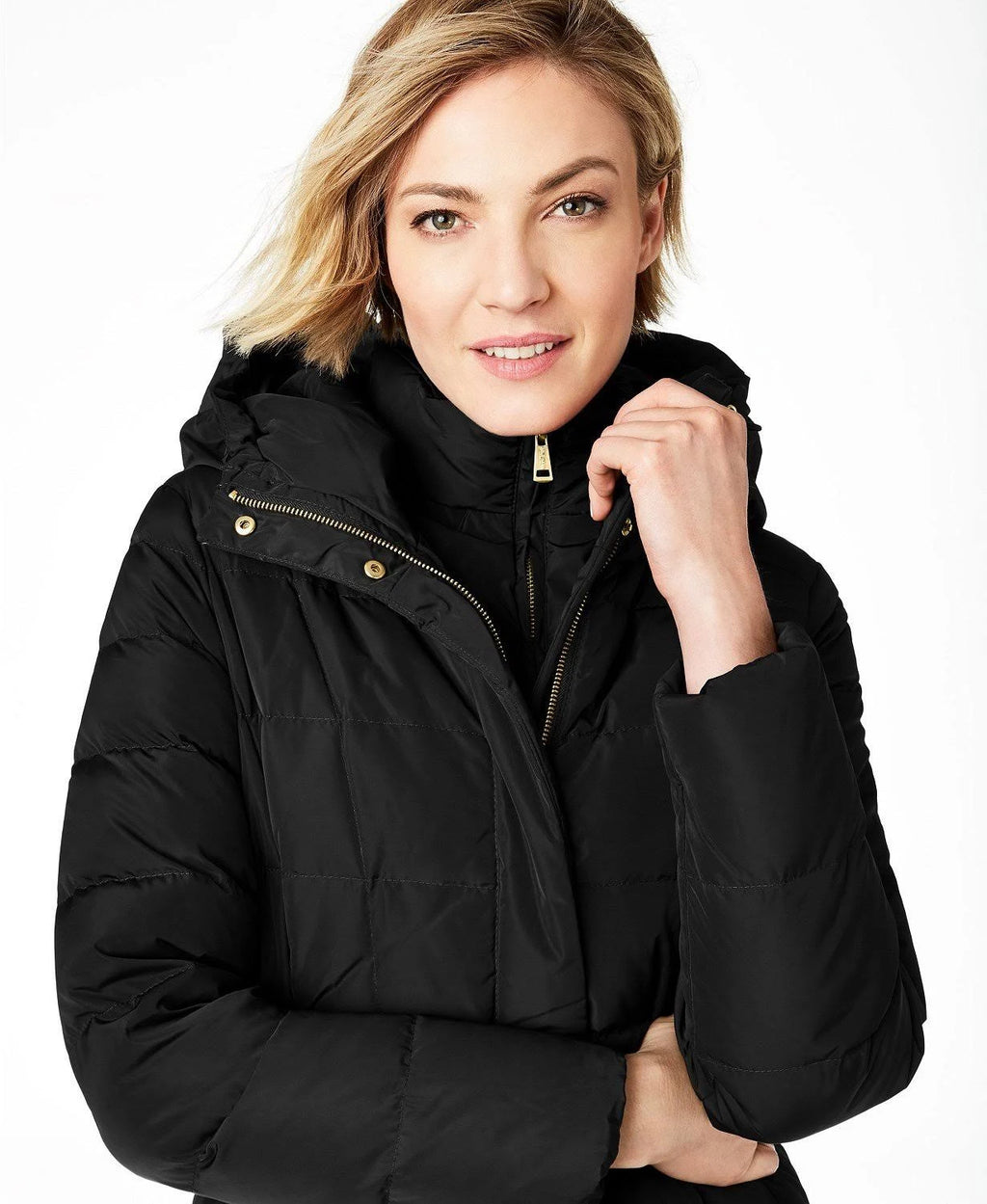 Black Maxi Puffer Coat M384