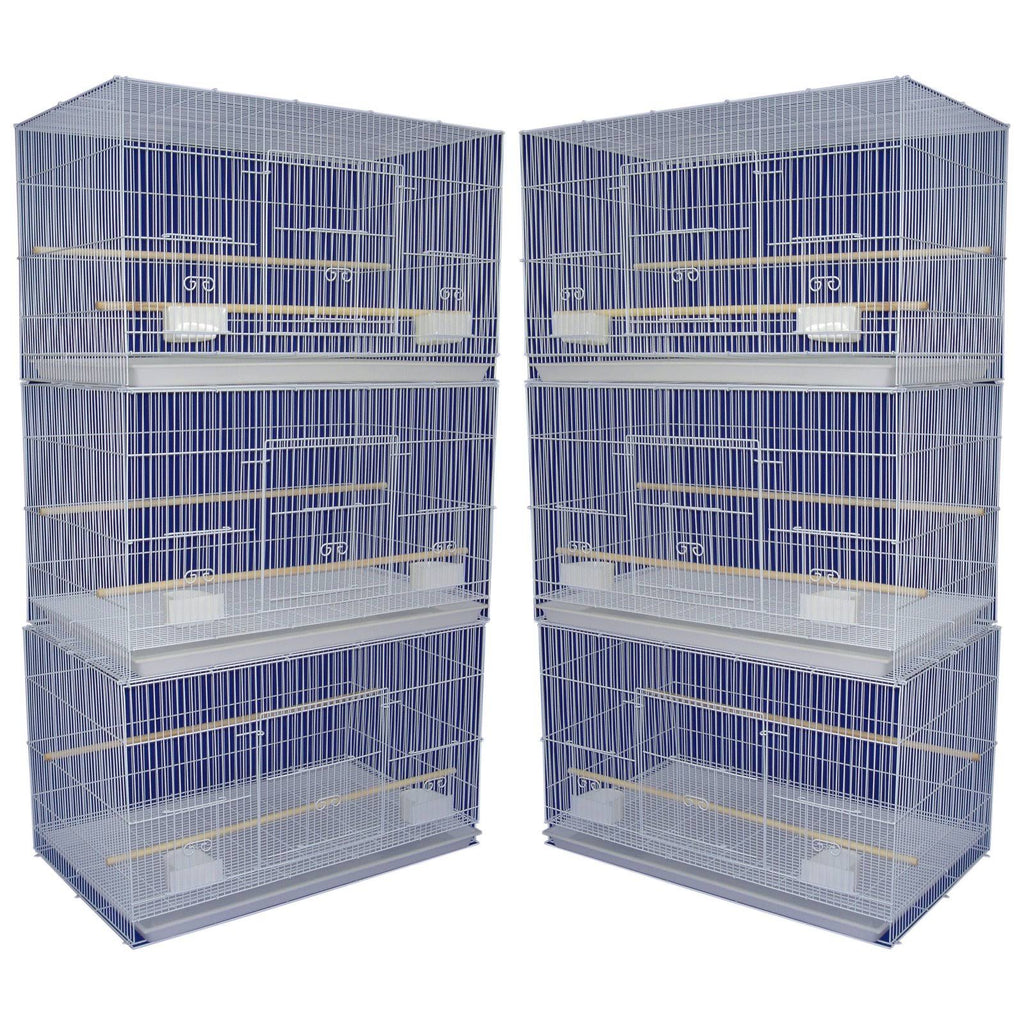Lot of 6 Small Breeding Cages White R39135