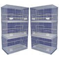 Lot of 6 Small Breeding Cages White R39135