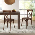 Wood Dining Chair Pecan M47038