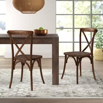Wood Dining Chair Pecan M47038