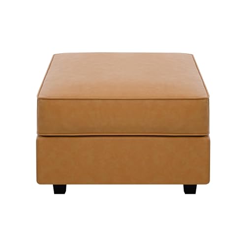 Caramel Square Ottoman Storage Footrest B6333