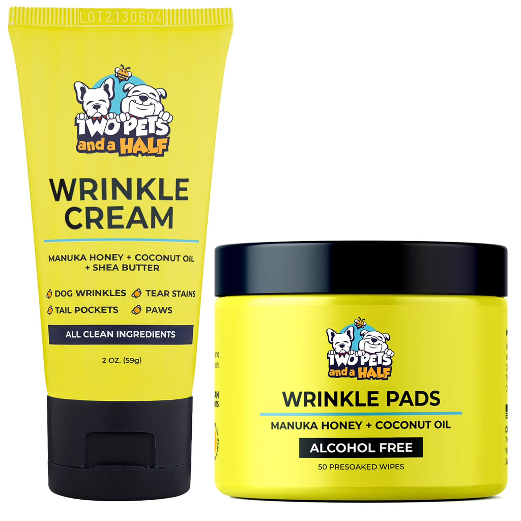 2 Oz Wrinkle Cream and 50 Wrinkle Wipes for Bulldogs P545