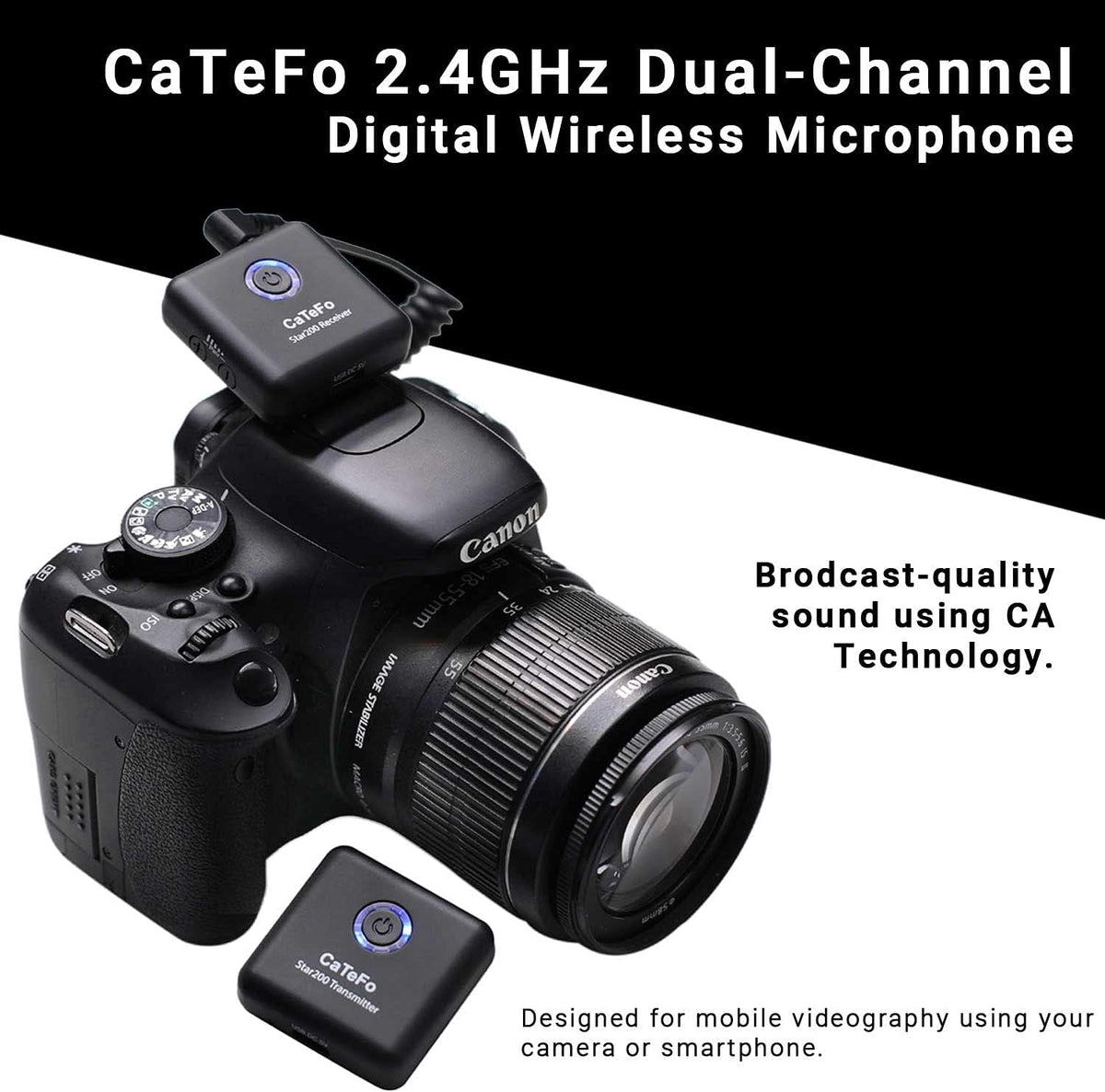 Dual Channel Wireless Microphone System with Lavalier X40884