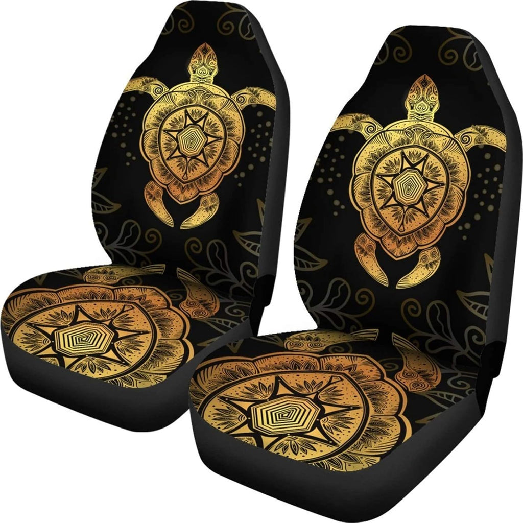 Animal Sea Turtle Print Car Seat Covers Pack of 2 I7111