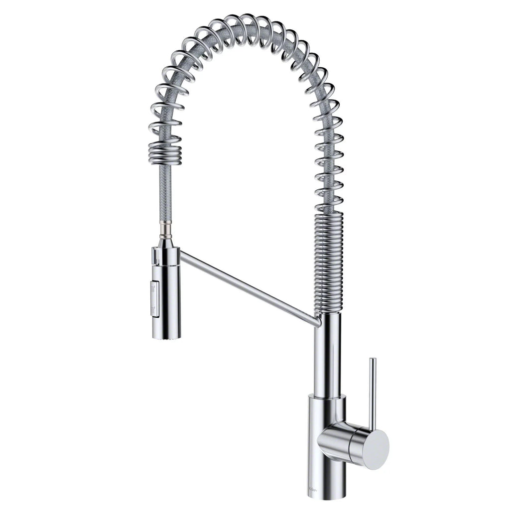 Single Handle Pull Down Kitchen Sink Faucet, Chrome F878