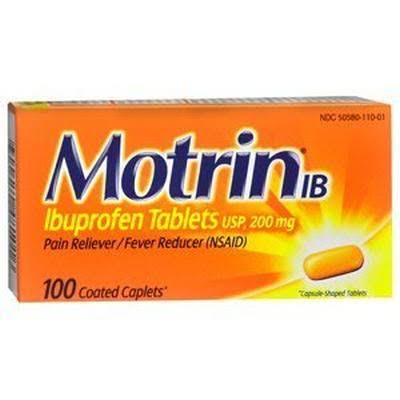 6 Pack Motrin IB Coated Caplets 100 ea Q15292